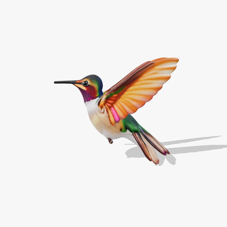 Iridescent Hummingbird model pack